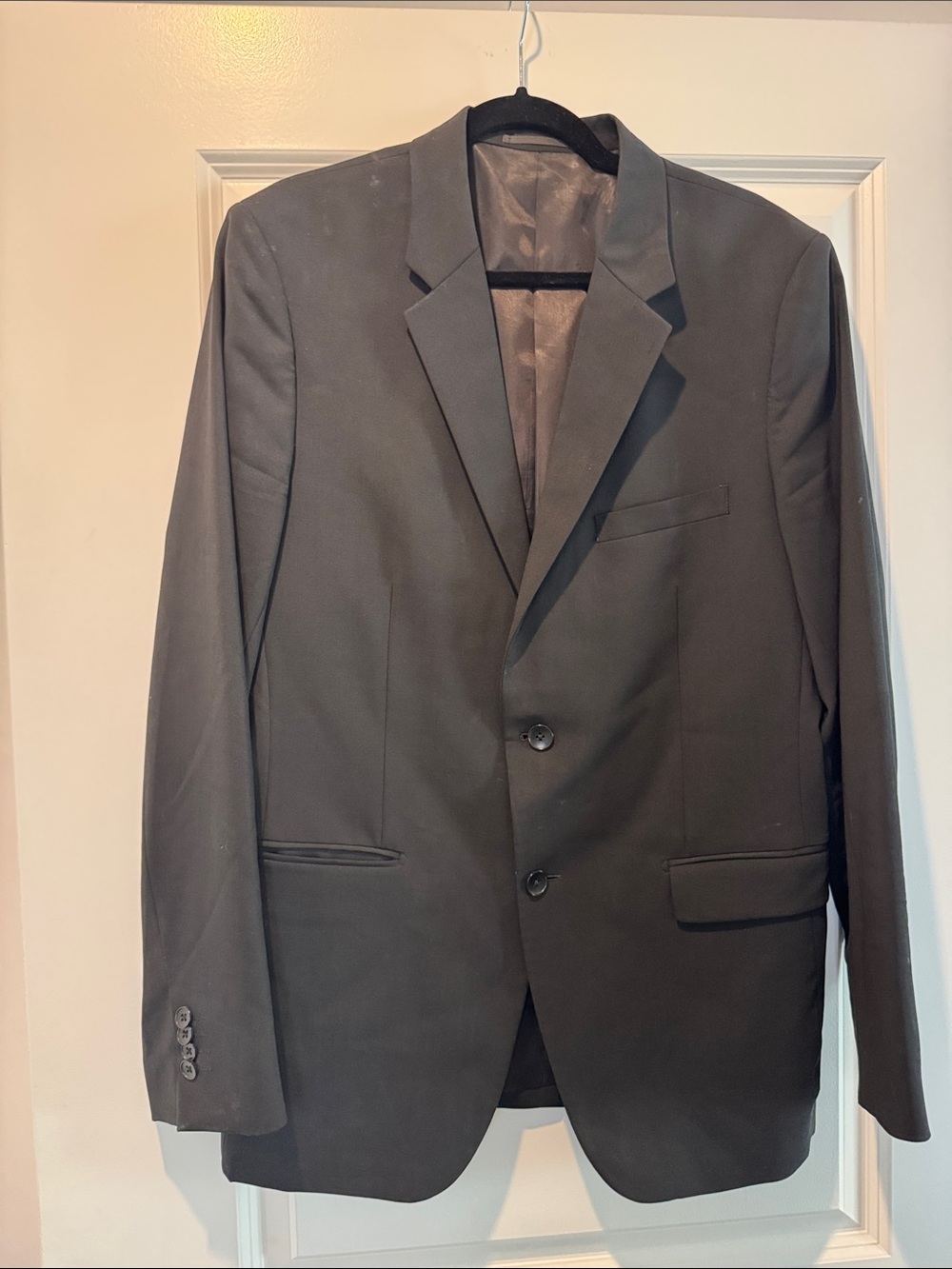 Theory Men's Charcoal Gray Two-Button Blazer